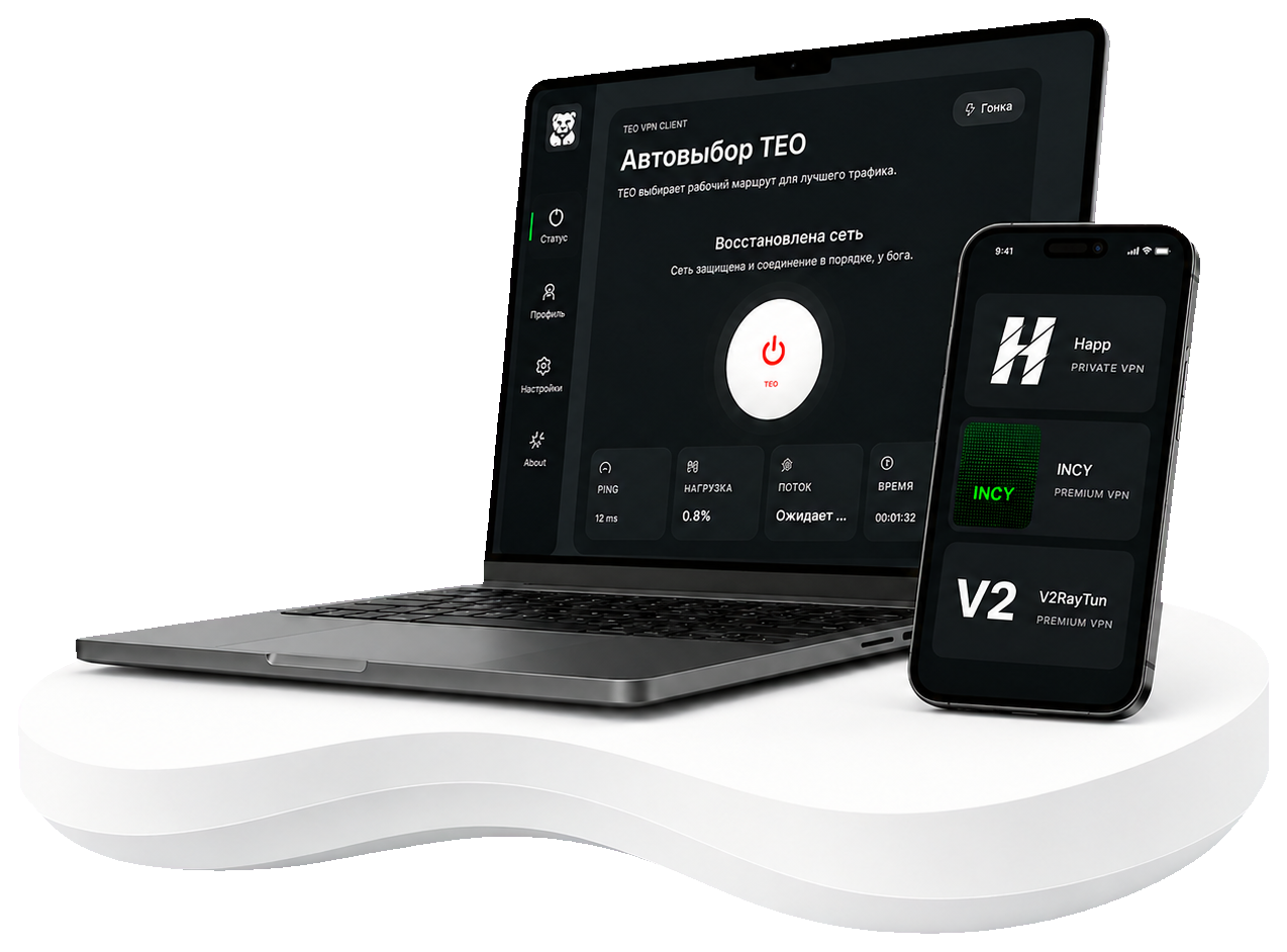 TEO VPN для Windows и телефона